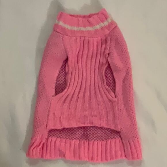Pink Puppy Argyle Sweater Small Breeds Winter Walking Comfy Warm Roomy Preppy - Picture 2 of 6